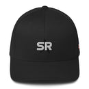 SR Star Logo - Structured Twill Cap Hats SOFREP Store Black S/M