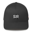 SR Star Logo - Structured Twill Cap Hats SOFREP Store Dark Grey S/M