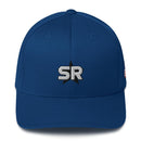 SR Star Logo - Structured Twill Cap Hats SOFREP Store Royal Blue S/M