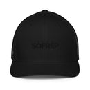 Icon All Black Flexfit Closed-back Trucker Cap