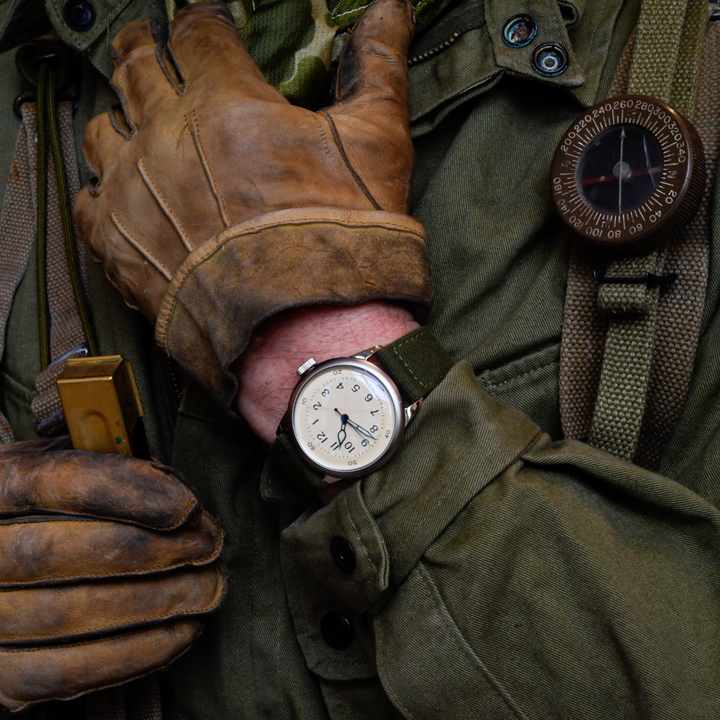 A-11 Tom Rice Edition Praesidus Watch - White Dial, Canvas Strap