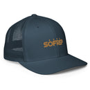 Icon Navy Flexfit Closed-back Trucker Cap