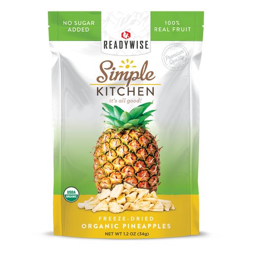 6 Pack Case of Simple Kitchen Organic Freeze-dried Pineapple