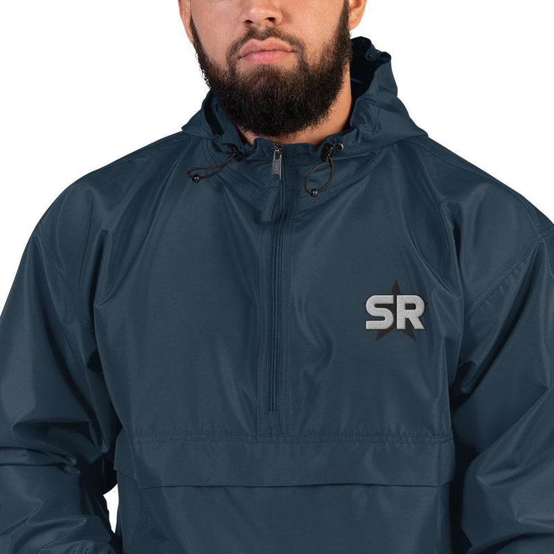 SR Star Logo - Embroidered Champion Packable Jacket Jackets SOFREP Store Navy S 