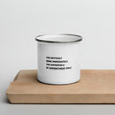 The Difficult done immediately - Enamel Mug SOFREP Store 