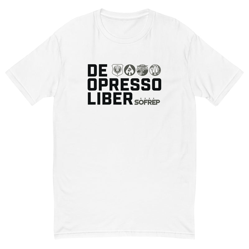 De Oppressso Liber Motto Short Sleeve T-shirt