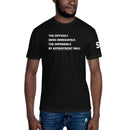 The Difficult done immediately - Unisex Crew Neck Tee T-Shirts SOFREP Store Black S 