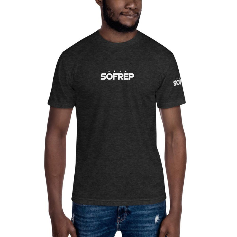 SOFREP Logo - Unisex Crew Neck Tee T-Shirts SOFREP Store Heather Black S 
