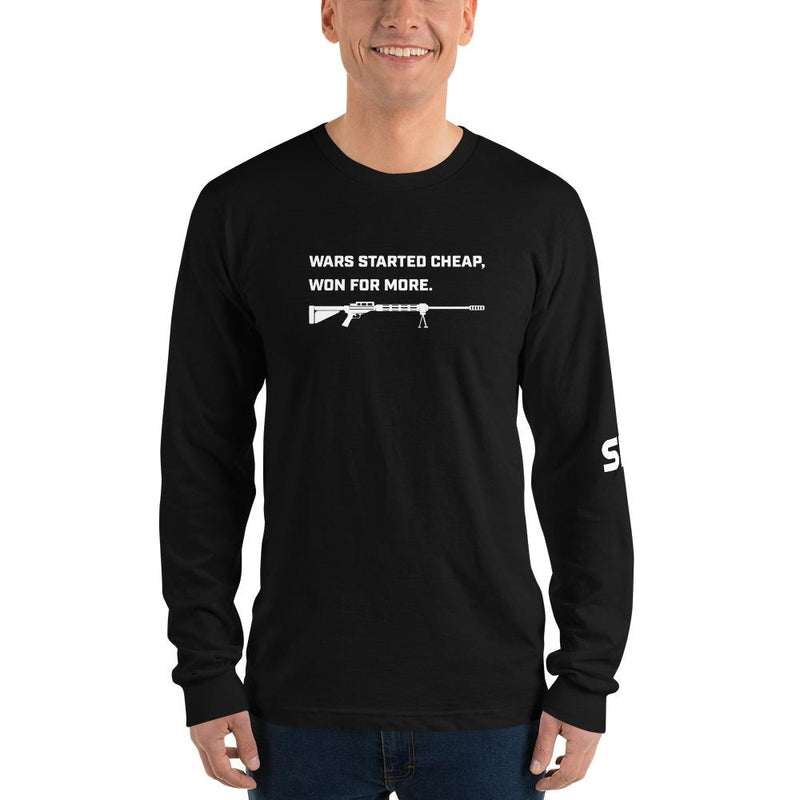 Wars started cheap, won for more - Long sleeve t-shirt SOFREP Store Black S 