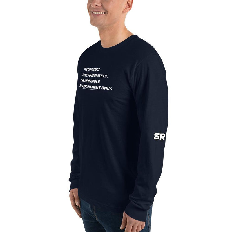 The Difficult done immediately - Long sleeve t-shirt SOFREP Store 